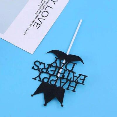 10 Pcs Crown Fathers Day Cake Topper Birthday Cupcake