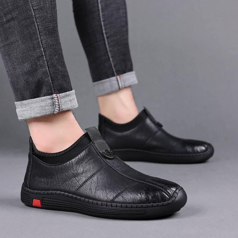 Mens Shoes Loafers For Men Leather Casual Brand Formal Flat