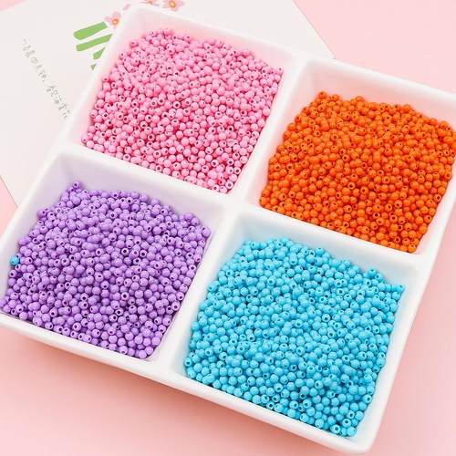 3mm Acrylic Round Beads For Making DIY Bracelet Accessories