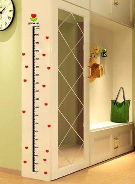 Cartoon Animals Height Measure Wall Sticker Unicorn