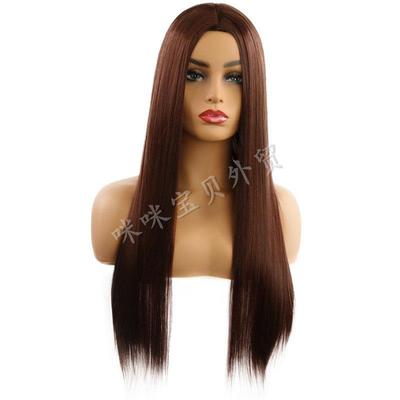 wig cosplay fashion women long Straight hair Red black blue