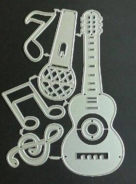 24TD Carbon Steel Cutting Dies Template Music Note Guitar
