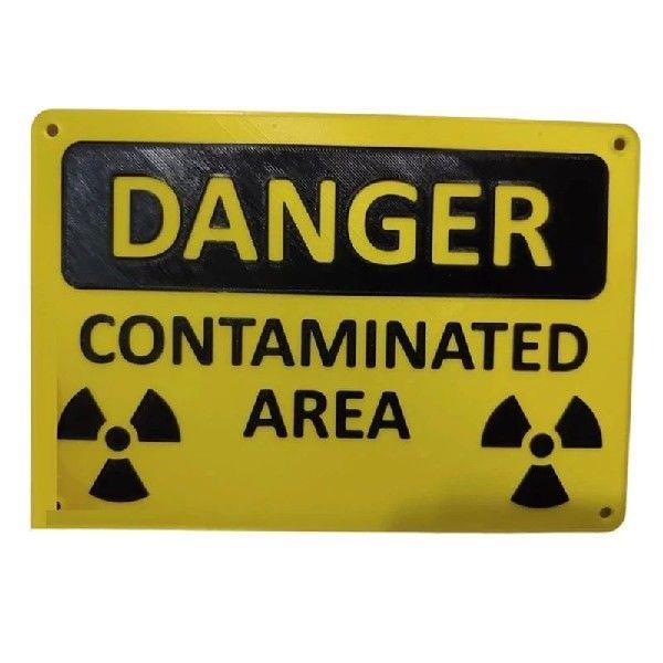 Danger Contaminated Area Nuclear Radiation Sign / Danger -