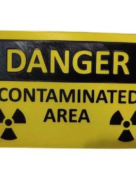 Danger Contaminated Area Nuclear Radiation Sign / Danger -