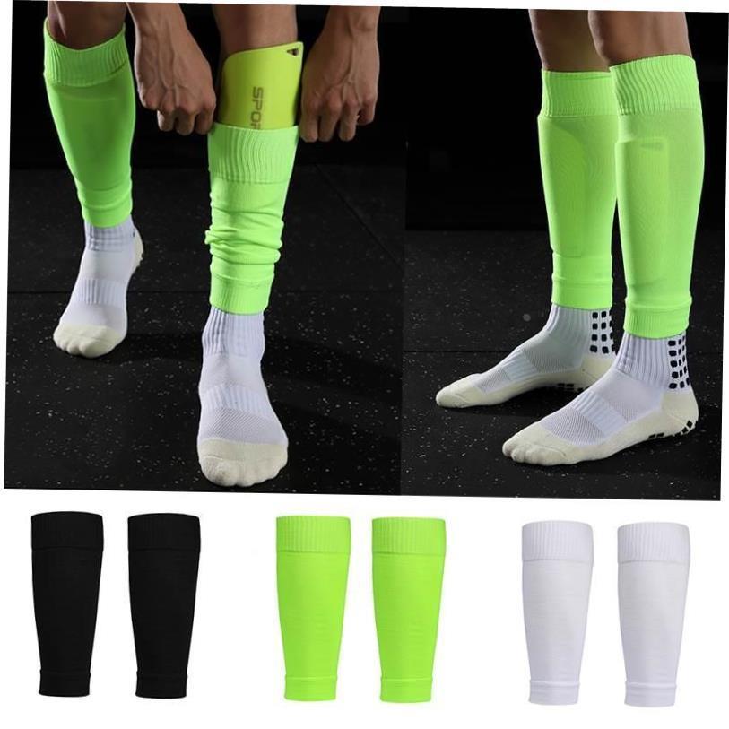 New Football Socks Shin Pads Leg Cover Men Women Grip