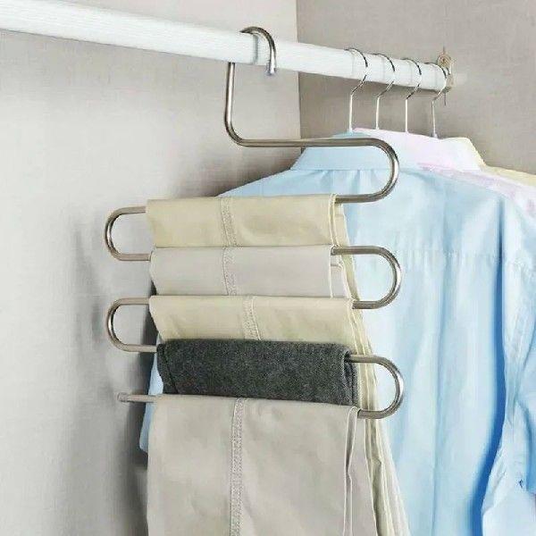 Multi-functional S-type Trouser Rack Stainless Steel