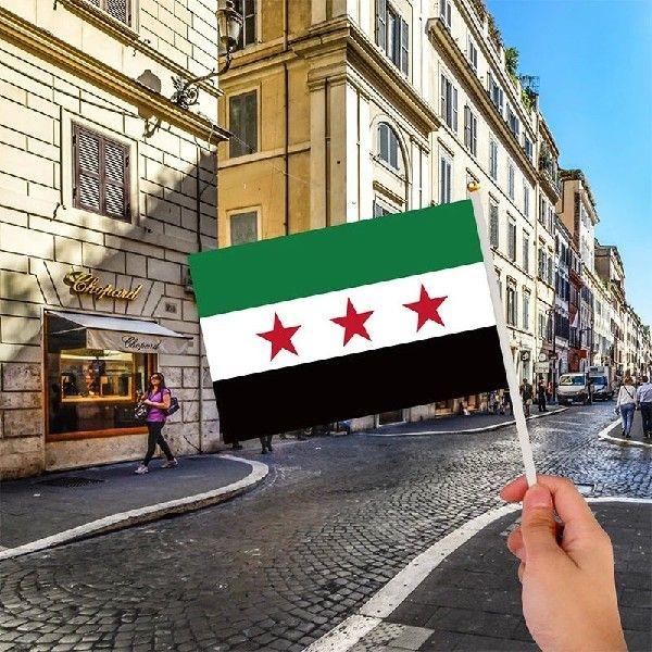 Syria Flag Scarf Hand Flags Of Syria Revolution The Syrian