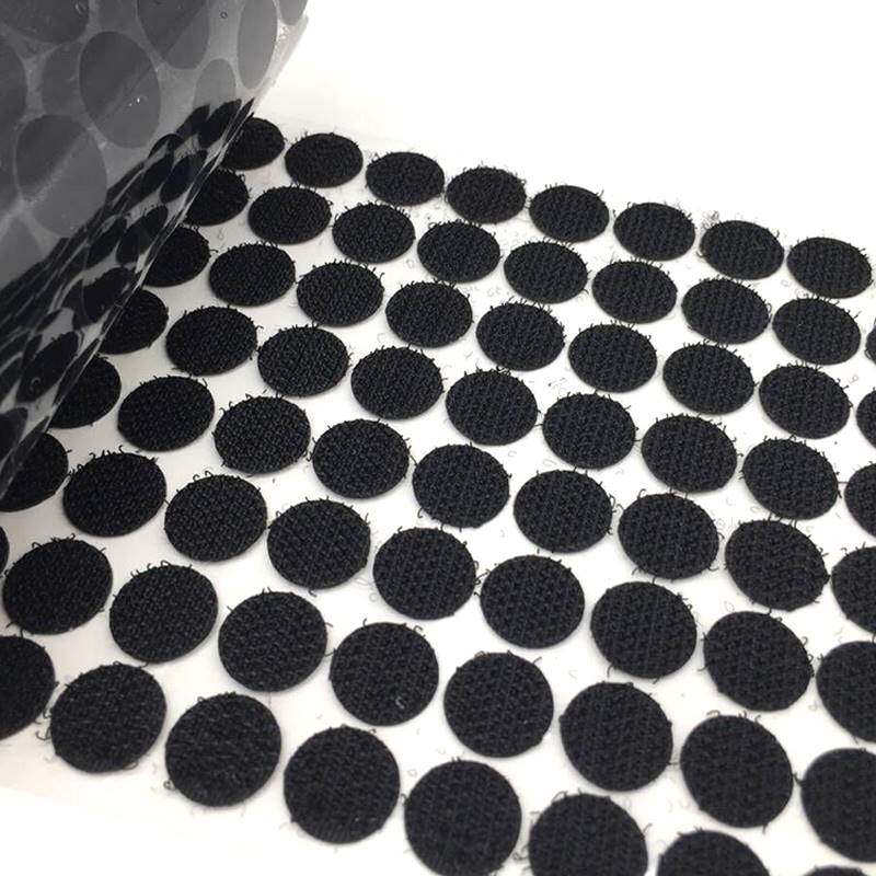 背胶圆形魔术贴 自粘带子母扣双面强力粘扣幼儿园儿童手工小圆点