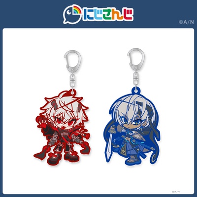 【现货】NIJISANJI Battle Mode Type:Kuzuha＆Ibrahim橡胶钥匙扣
