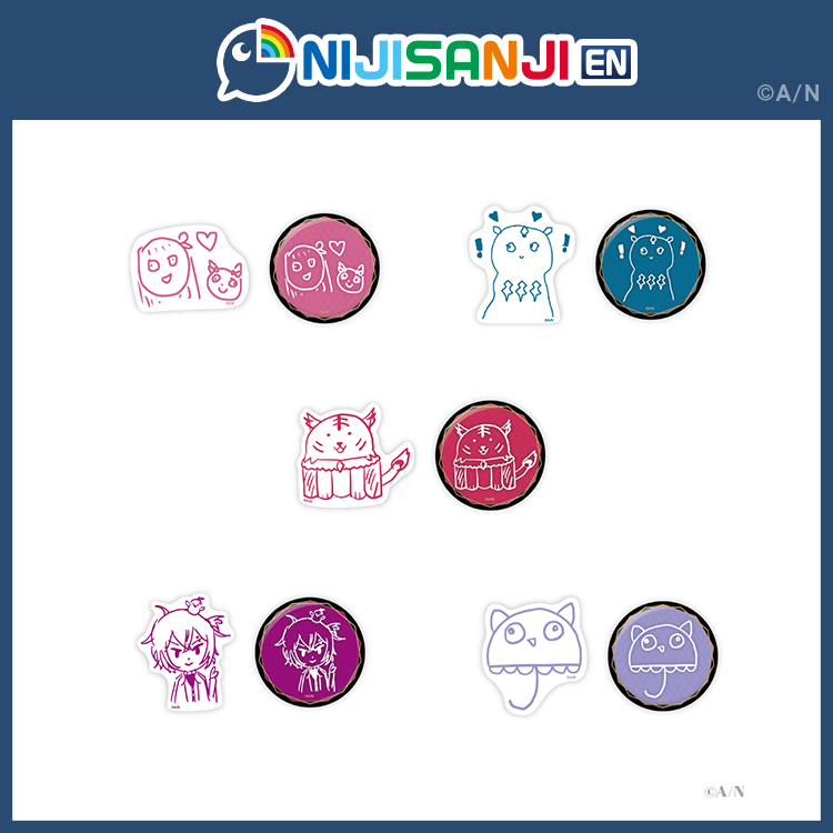【现货】NIJISANJI【XSOLEIL 1st Anniversary】徽章贴纸套装