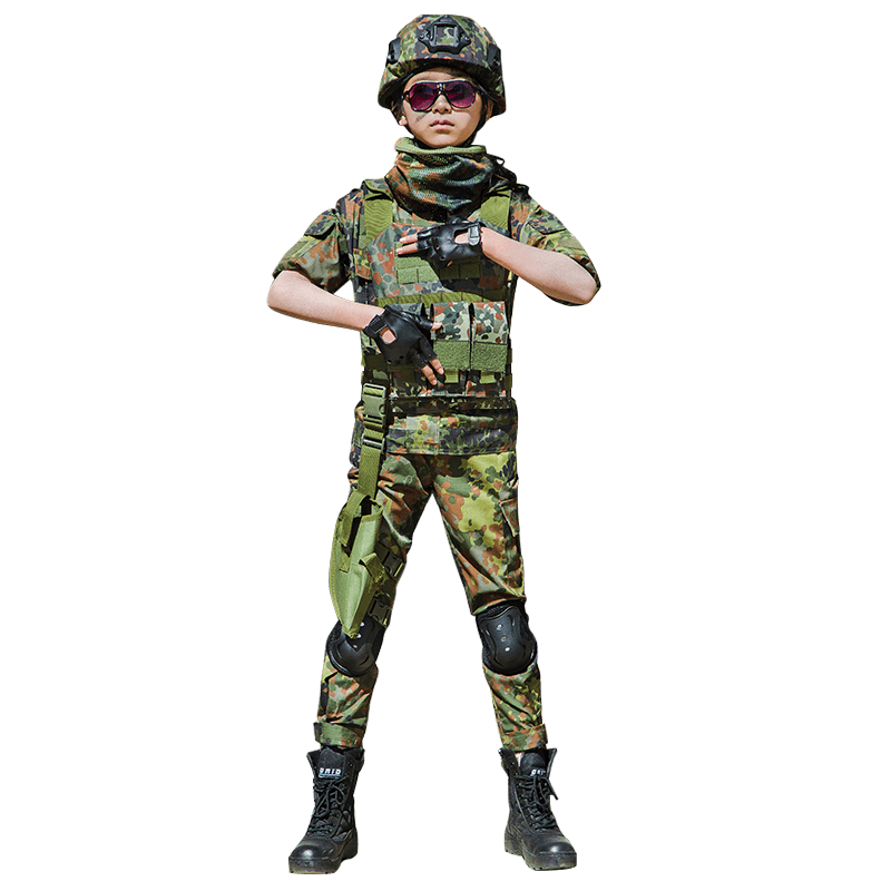 儿童迷彩服德斑男女特种兵军训服