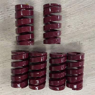 SWV酒红色矩形弹簧模具弹簧