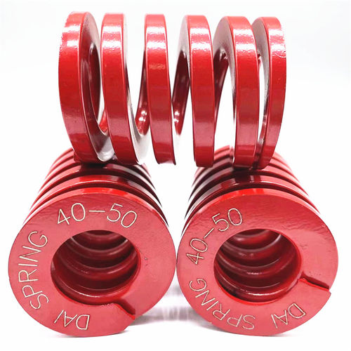 日本压缩弹簧红色弹簧柏创矩形