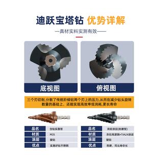 不锈钢铁皮开孔专用扩孔器 高含钴宝塔钻头 304钢板塔形打孔转头