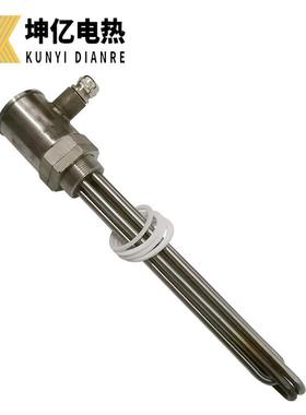 电热法兰电加热器丝扣加热管DN40DN50螺牙型水加热管