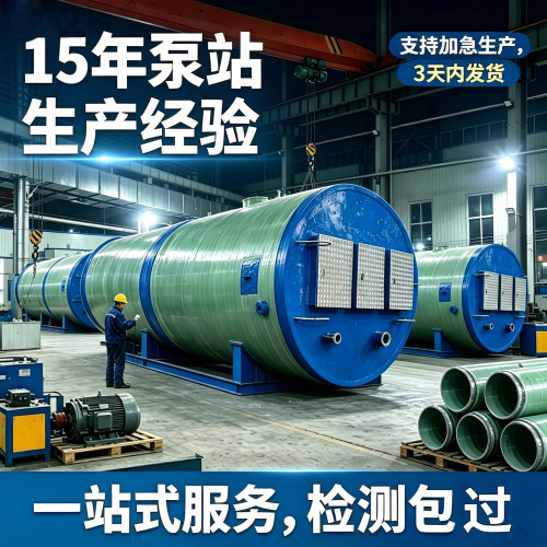 玻璃钢一体化预制泵站厂家定制
