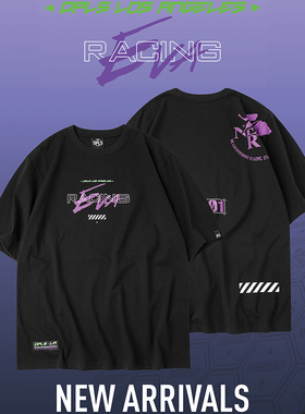 DPLS X EVA联名人气动漫印花圆领休闲创意短袖