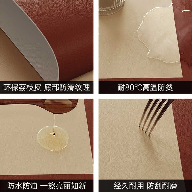家用厨房专用微波炉防尘罩高级皮革复古防水防油耐脏盖布烤箱罩布图片