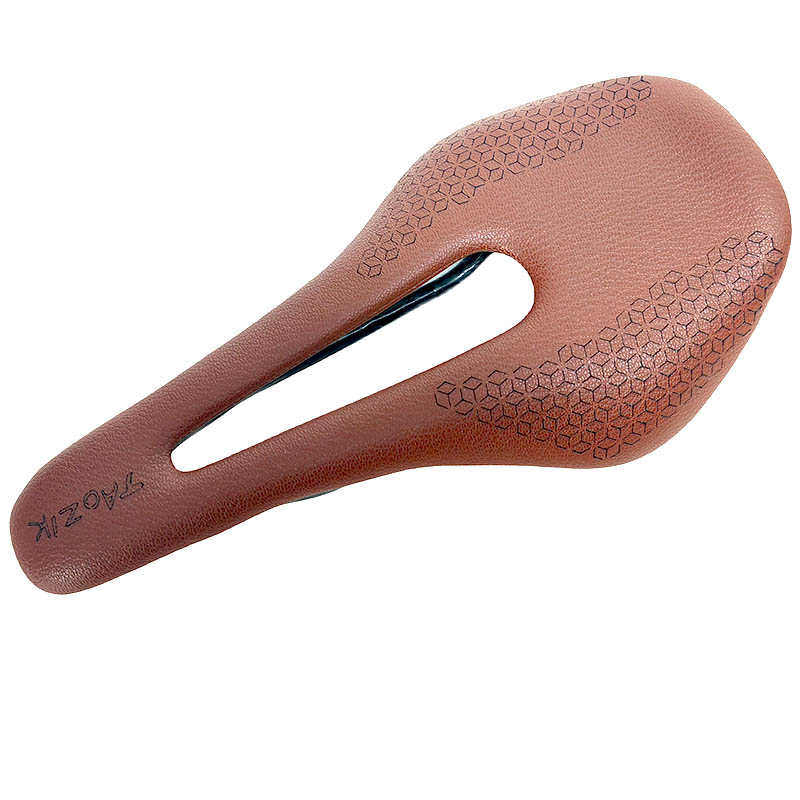 TAOZIK山地公路自行车坐垫碳纤维超轻中空长途舒适厚鞍座复古座包