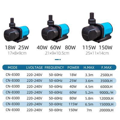 鱼缸水泵鱼池潜水泵抽水泵水陆两用循环泵变频水泵