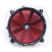 商用电磁炉线圈凹面对称孔距32CM加热盘铜盘5K 15KW发热线圈炉盘