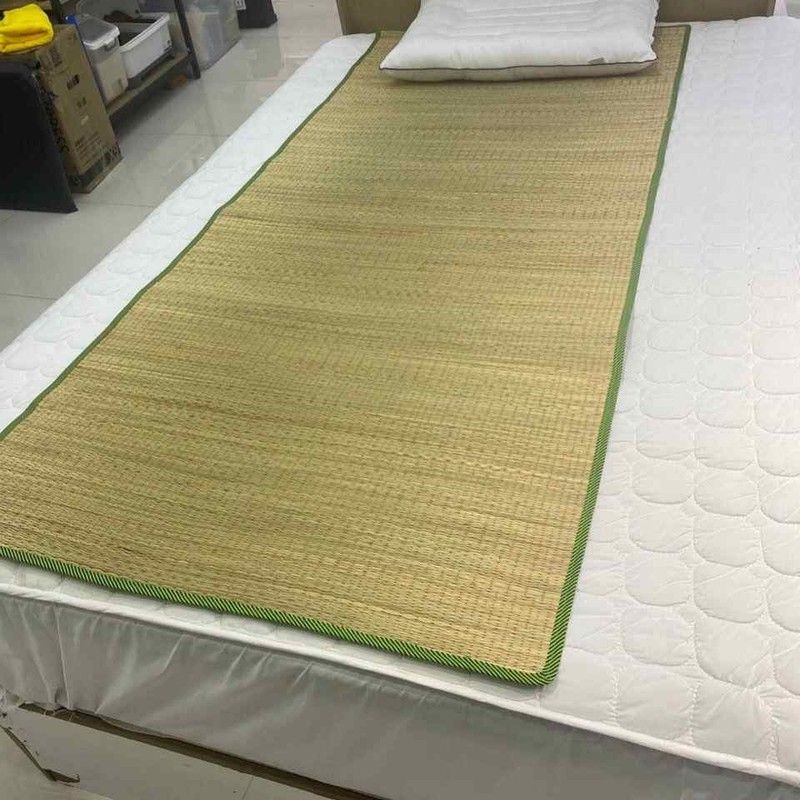 天然草席子家用芦苇席草编冬夏两用加厚加密学生宿舍凉席床垫老式图片