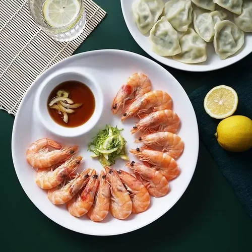 欧式子母盘陶瓷饺子盘带蘸料碟水饺盘酒席创意摆虾盘酒店商用餐具
