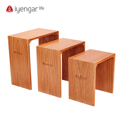 艾扬格瑜伽鸡翅木犁式盒支撑伸展开肩辅具加固直角凳iyengarlife