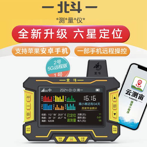 华星小北大屏智能车载测亩仪