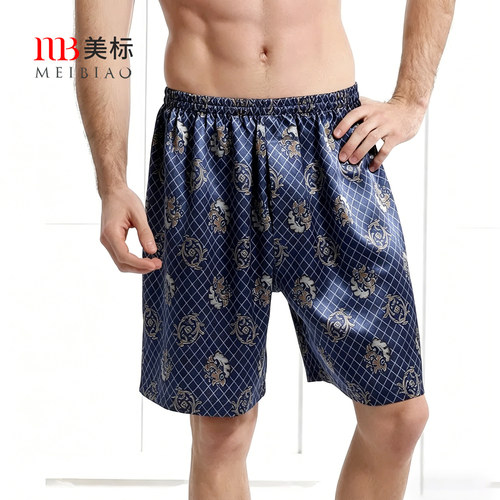 美标夏季男士短裤真丝
