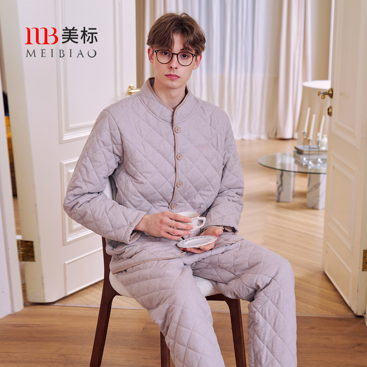 美标三层加厚夹棉套装