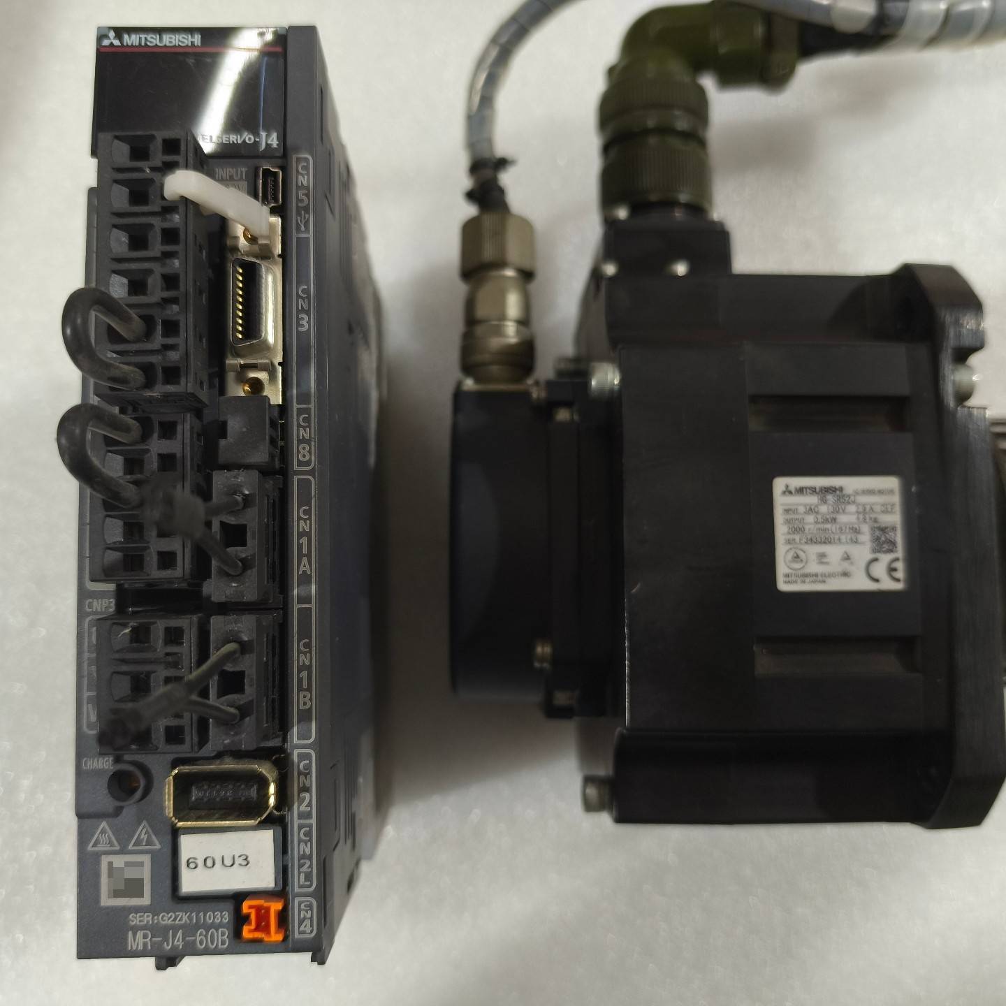 [议价]三菱HG-SR52b，驱动MR-J4-60A，功能正常