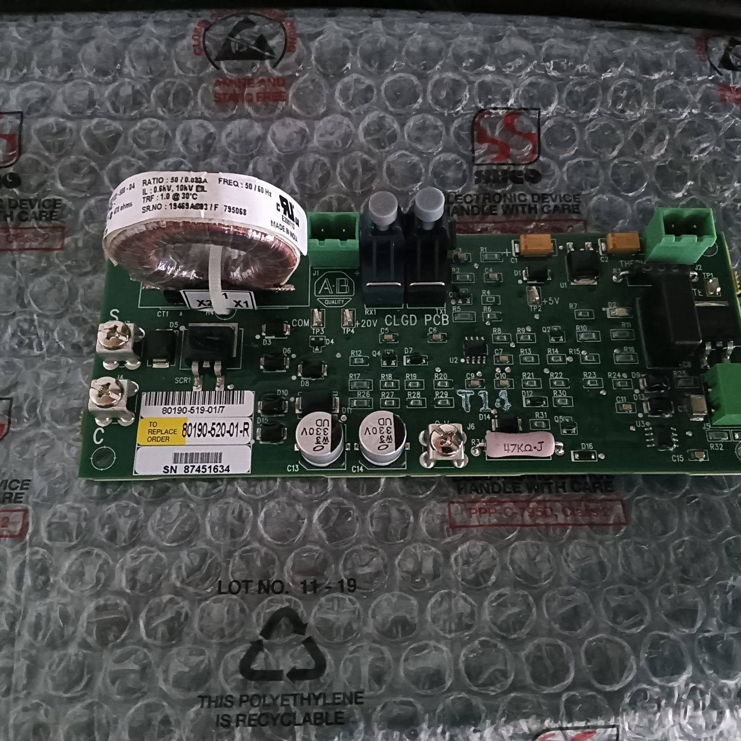 [议价]80190-520-01-R AB罗克韦尔板卡 全新开封和