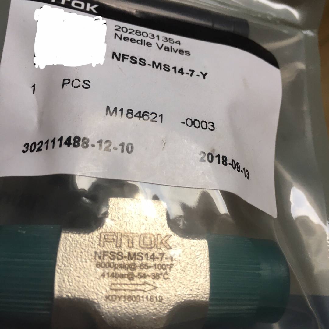 [议价]全新FITOK飞托克阀NFSS-MS14-7-Y