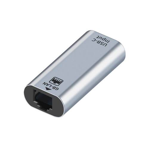 TYPE-C母座转RJ45网口连接器即插即用全系兼容TYPE-C网口转换器