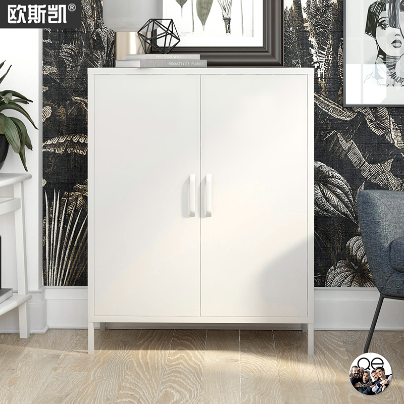 餐边柜简约HOUSESKY铁艺收纳柜