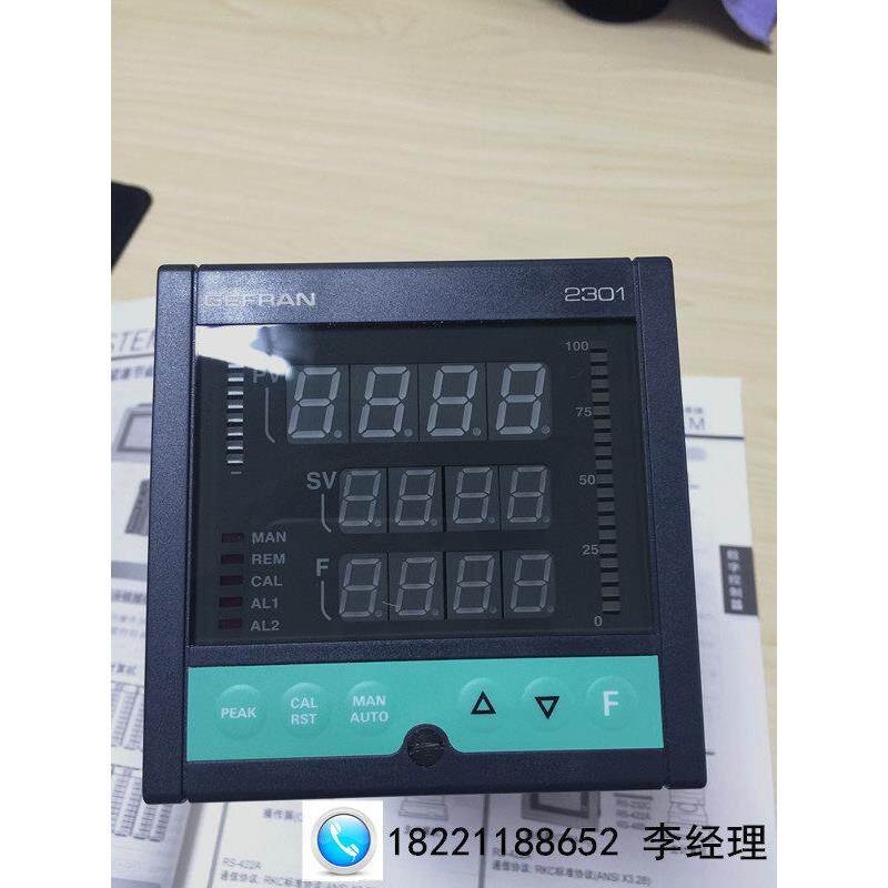 全新原装意大利杰佛伦GEFRAN熔体压力控制器2301-SI-0-2R-1温控表
