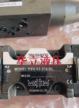YOUSHENG液压电磁阀 换向阀DSG-03-3C6-DL-AC220V DC24