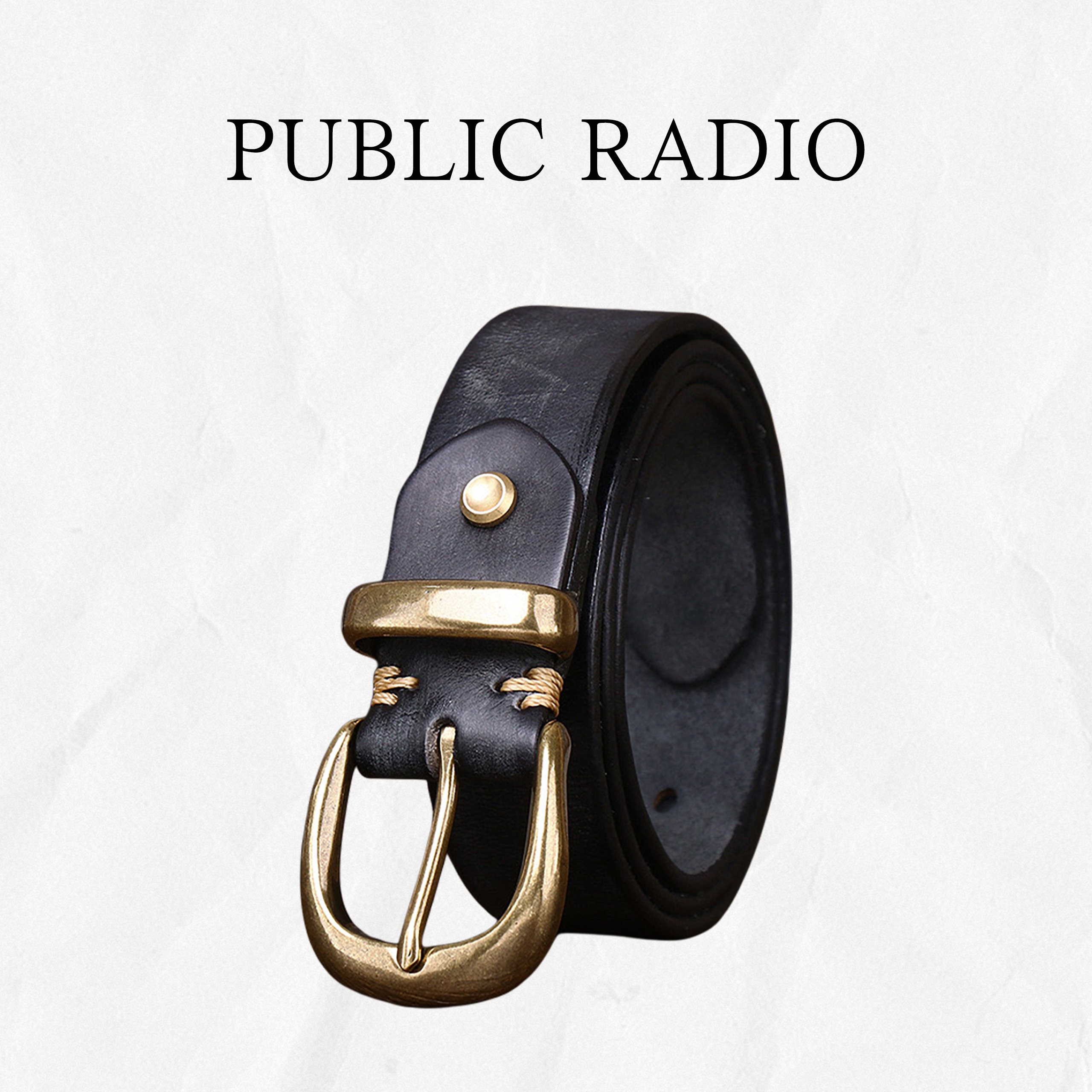 西部牛仔沙漠风格复古真皮皮带