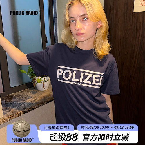 柏林电子短袖复古独立设计