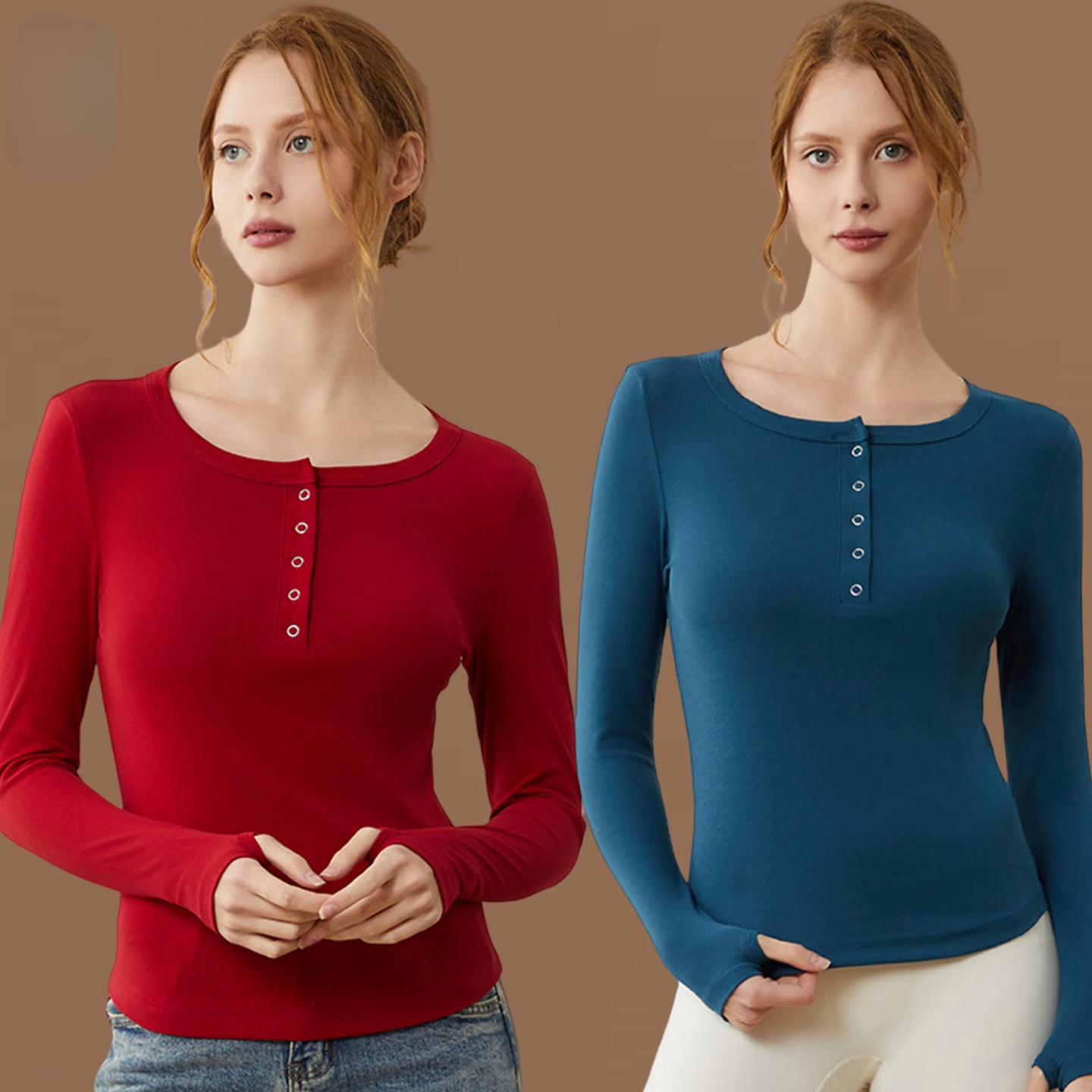 广场舞服装时尚春秋长袖运动健身操团体跳操服上衣圆领大码棉女