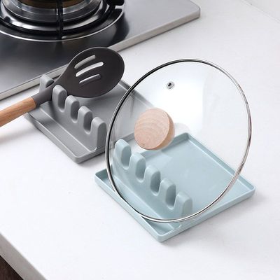 kitcen spatula storage rack pot cover spoon cusion bracket