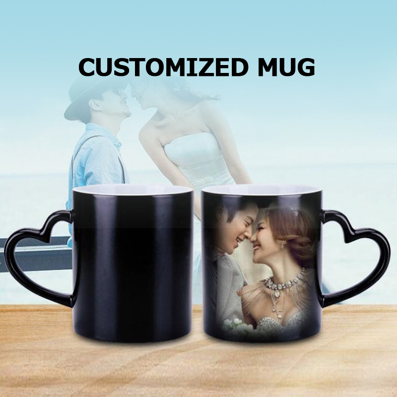 customized cup mug poto DIY LOGO gift birtday present 定制