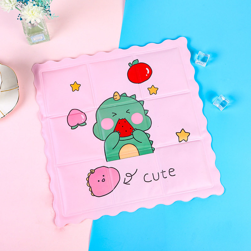 新款冰垫夏季降温学生冰晶冰枕汽车卡通凝胶坐垫pvc冰坐垫