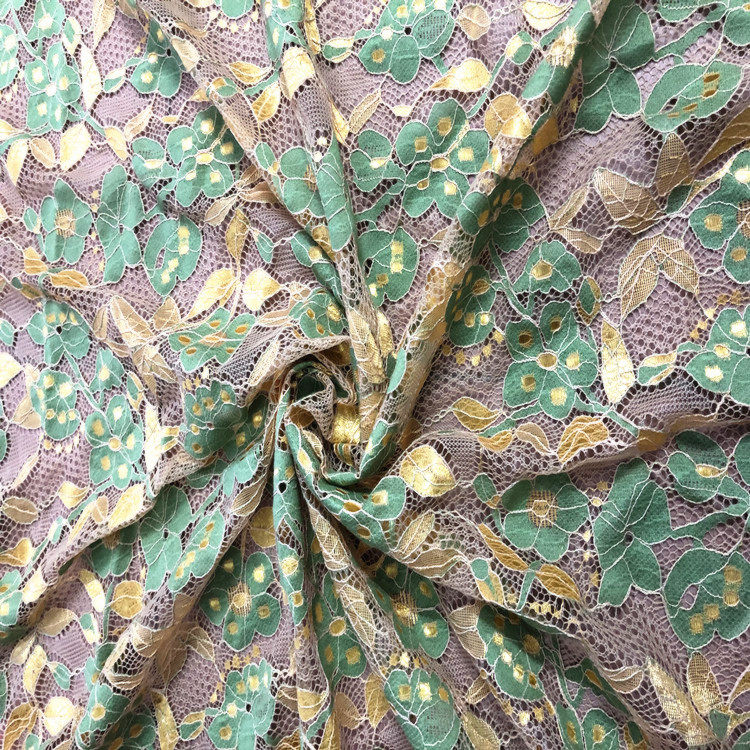 厂家直销 锦棉小碎花蕾丝面料 镂空股线旗袍连衣裙内衣衬衫布料