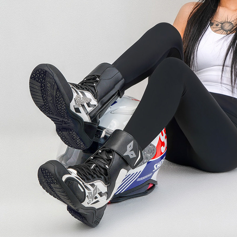 杜汉摩托车骑行靴拉力靴机车防摔骑士赛车鞋飞鲨男女四季24711