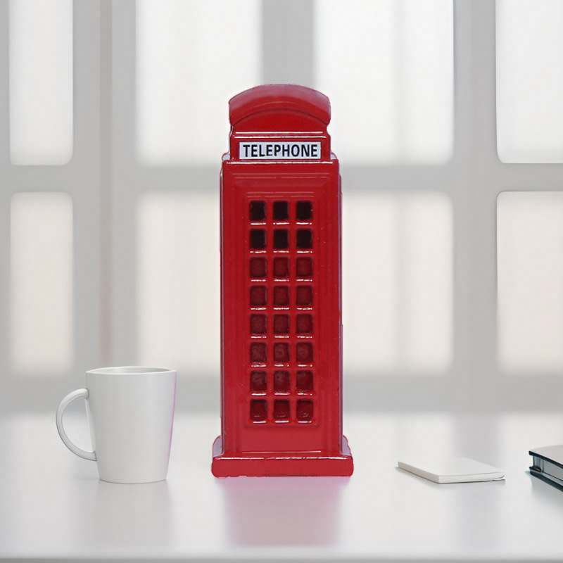 小尺寸英国合金电话亭桌面小巧精美摆饰旅游纪念品小礼品迷你