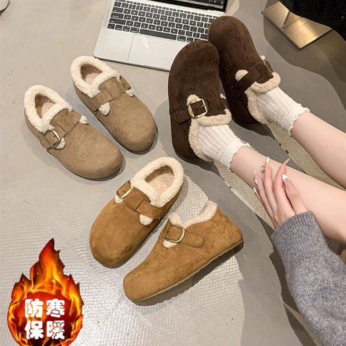 复古内增高勃肯女鞋2025秋冬款