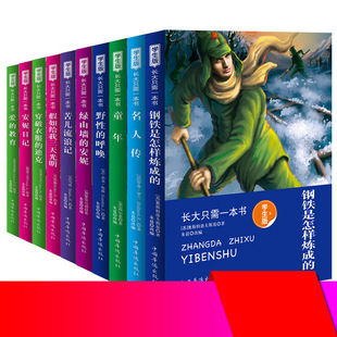 钢铁是怎样炼成 长大只需要一本书 童年爱 教育 课外书小学生课外阅读书籍 必读 10册