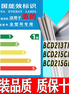 适用美的冰箱BCD-213TM(E) 215CM 215GL密封条门胶条磁性门封条圈